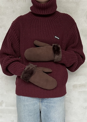 Doa shearling mitten Chocolate Torte Becksøndergaard 